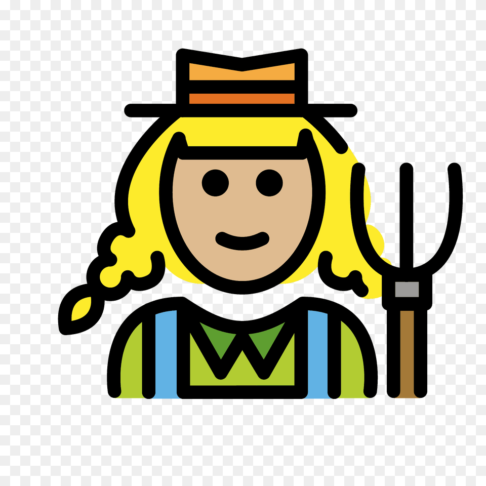 Woman Farmer Emoji Clipart, Clothing, Hat, Dynamite, Weapon Free Png Download