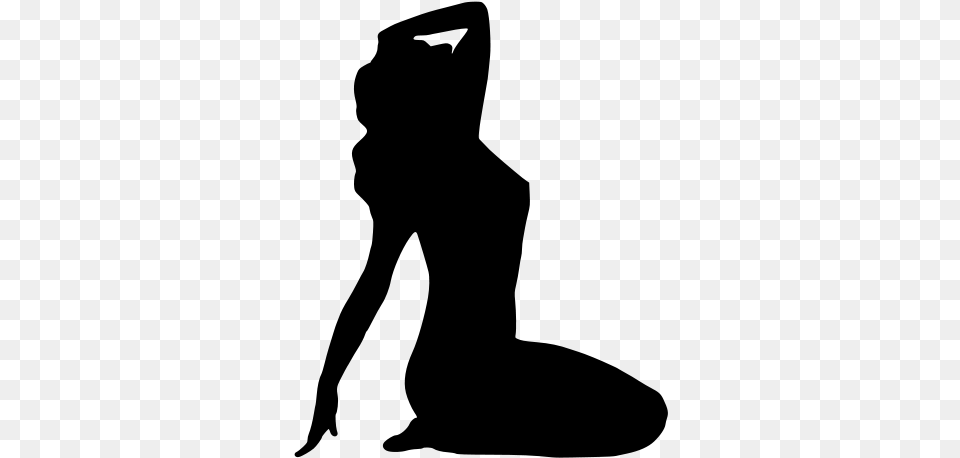 Woman Female Body Silhouette, Gray Png