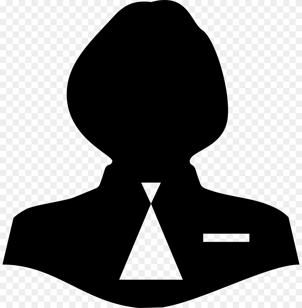 Woman Female Silhouette With Male Tie Woman With Tie Icon, Clothing, Hood, Adult, Person Png Image