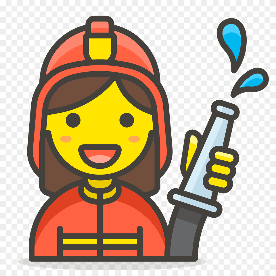 Woman Firefighter Emoji Clipart, Face, Head, Person, Dynamite Png Image