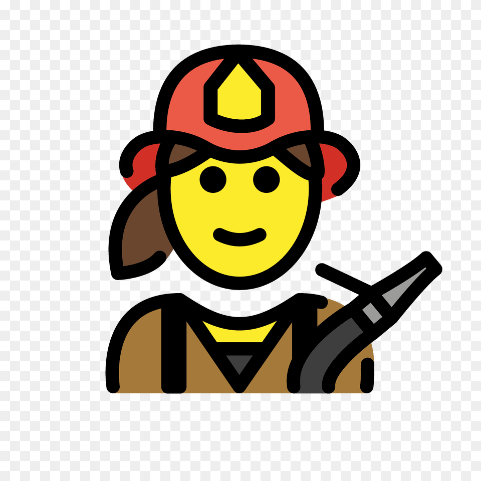 Woman Firefighter Emoji Clipart, Face, Head, Person, Dynamite Png Image