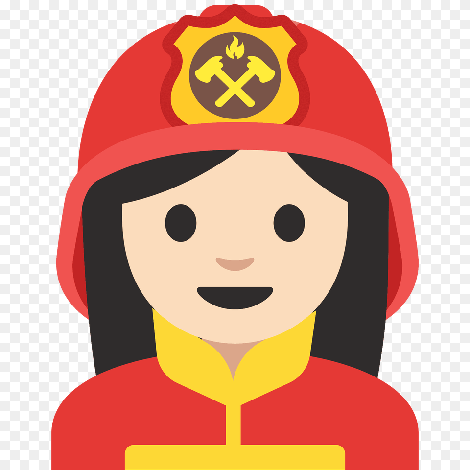 Woman Firefighter Emoji Clipart, Helmet, Clothing, Lifejacket, Vest Free Png