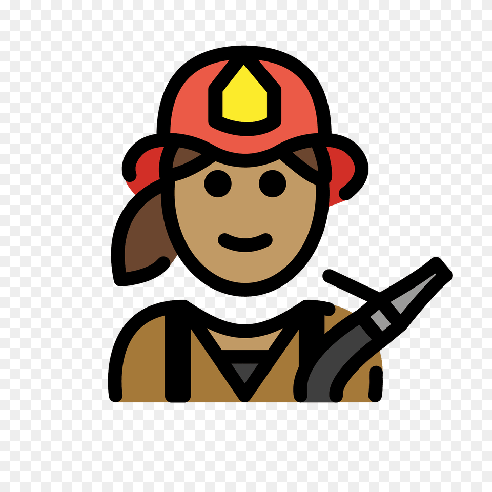 Woman Firefighter Emoji Clipart, Clothing, Hat, Baseball Cap, Cap Free Png