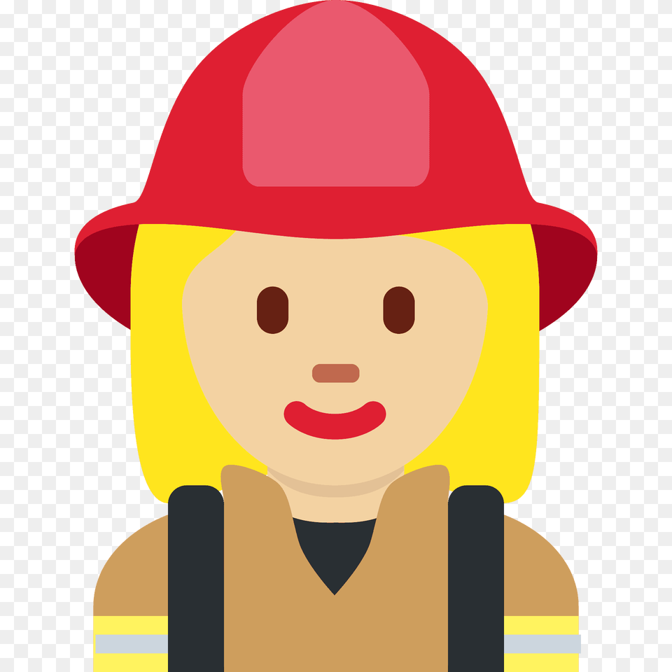 Woman Firefighter Emoji Clipart, Clothing, Hardhat, Helmet, Baby Free Png Download