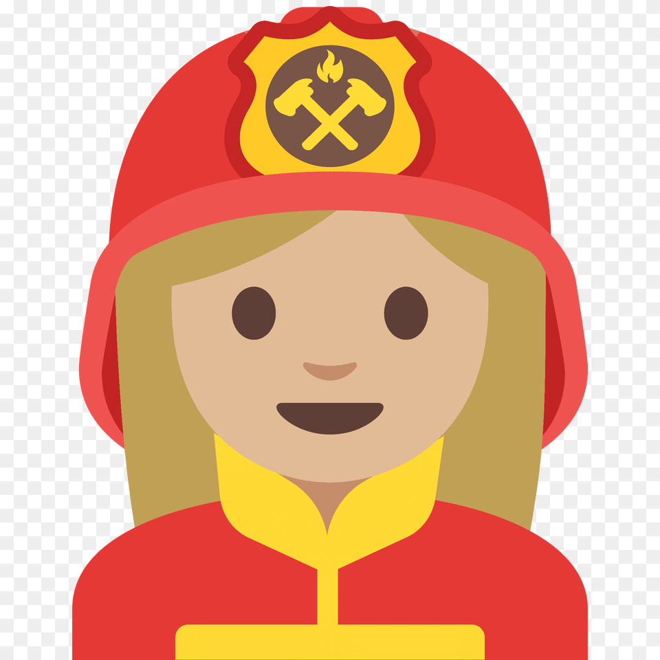 Woman Firefighter Emoji Clipart, Hat, Cap, Clothing, Person Png