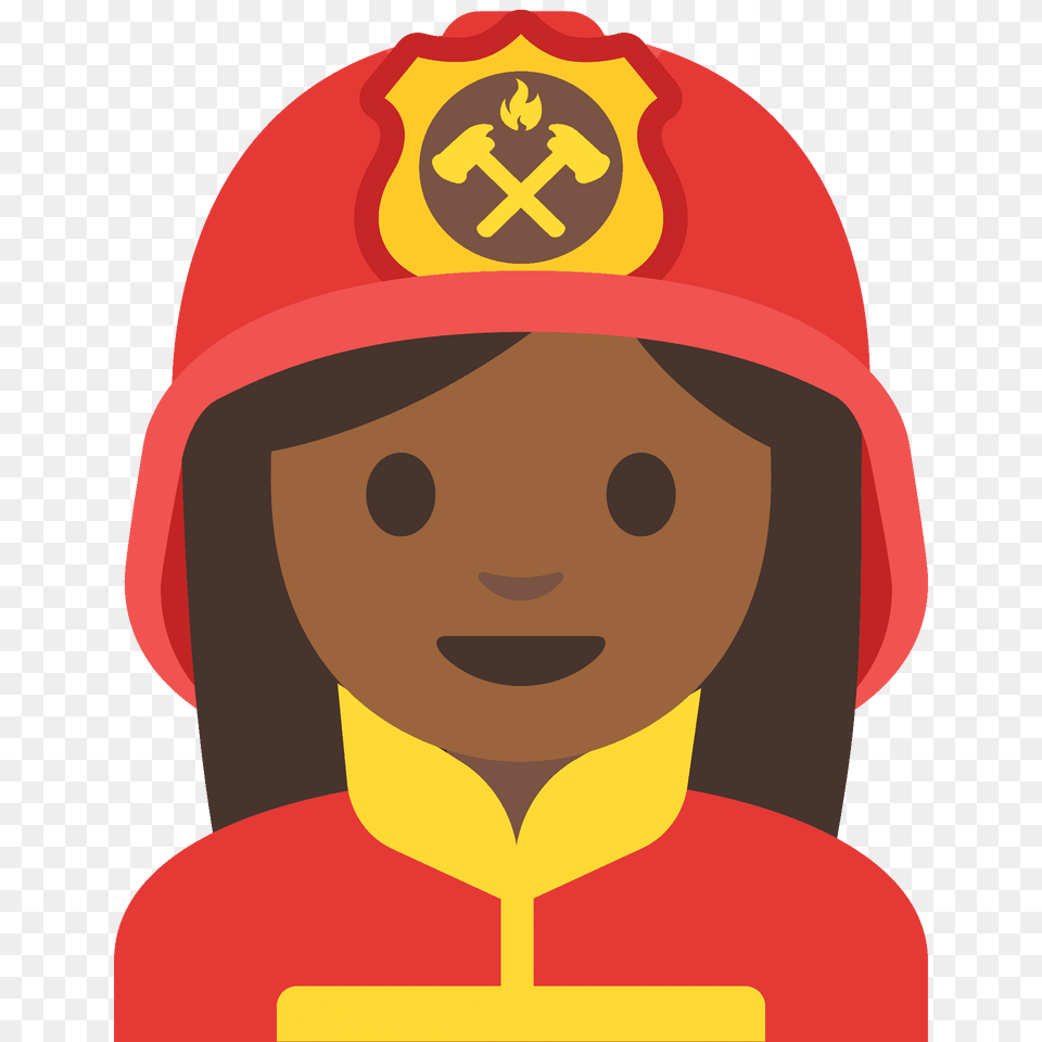 Woman Firefighter Emoji Clipart, Clothing, Helmet, Lifejacket, Vest Free Png Download