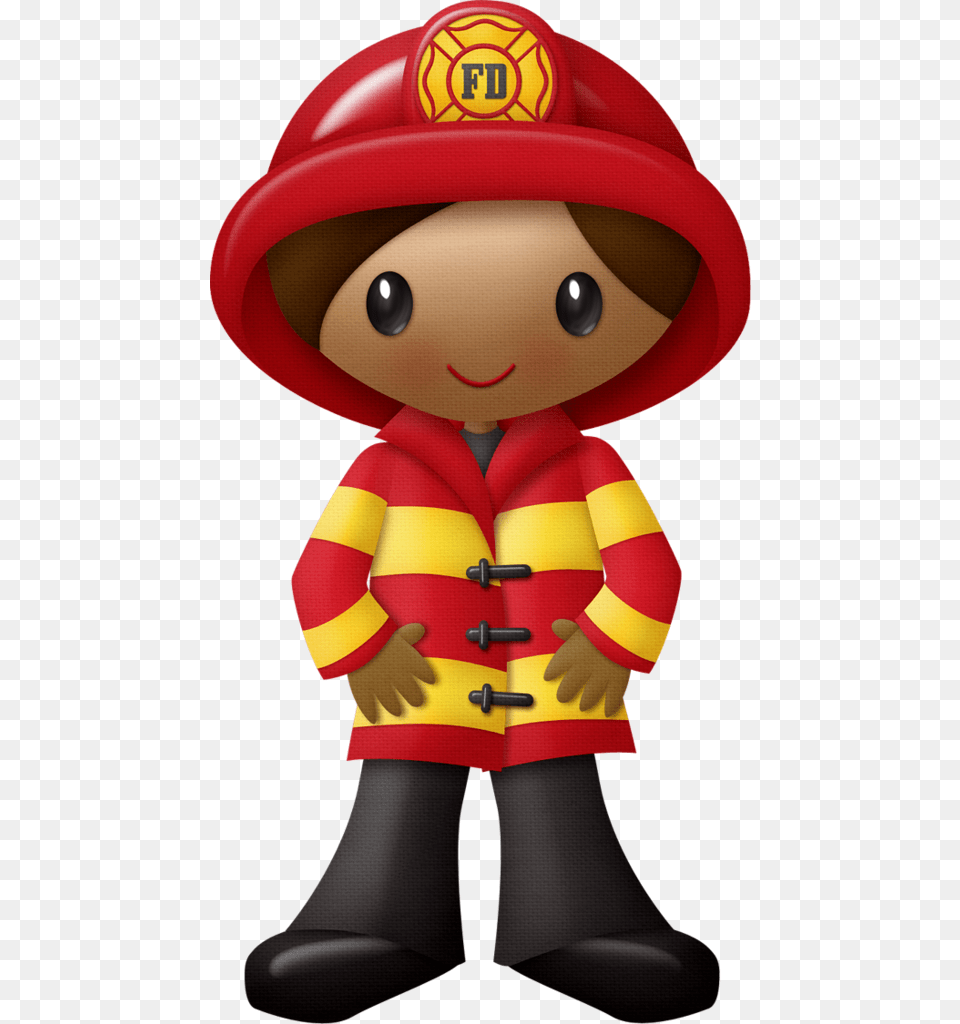 Woman Firefighter Fireman Clipart, Toy, Doll, Face, Head Free Png