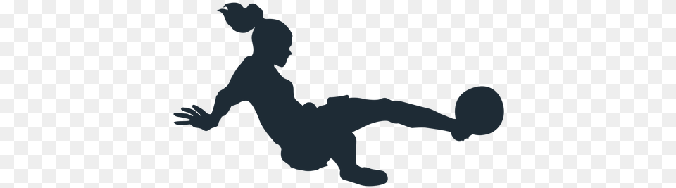 Woman Football Player Tackling Silhouette Ad Sponsored Silueta De Mujer Futbolista, Kicking, Person, Baby Free Png