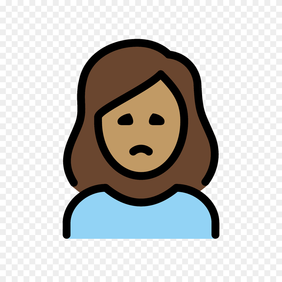 Woman Frowning Emoji Clipart, Hood, Clothing, Hat, Mammal Png
