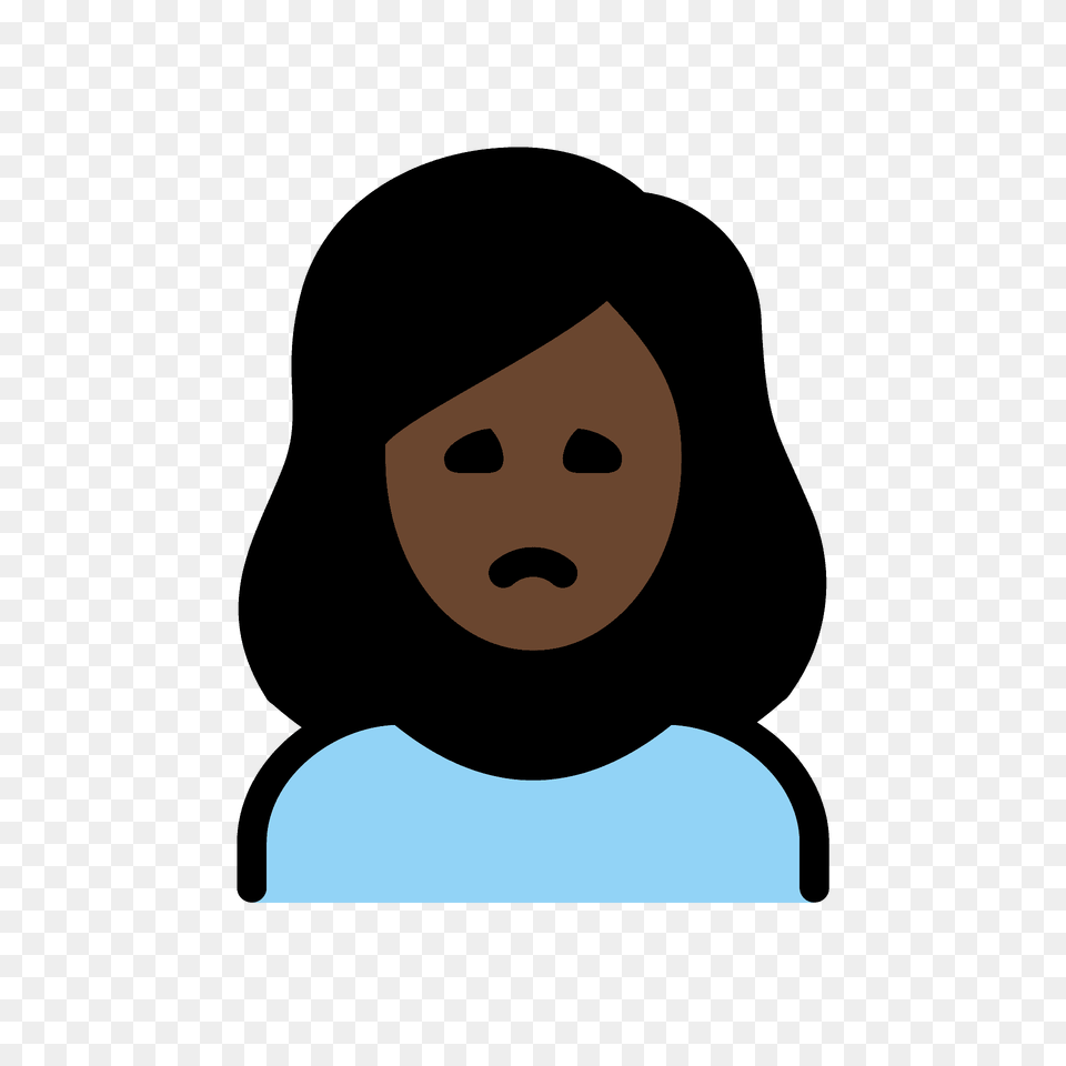 Woman Frowning Emoji Clipart, Hood, Clothing, Portrait, Face Free Png Download