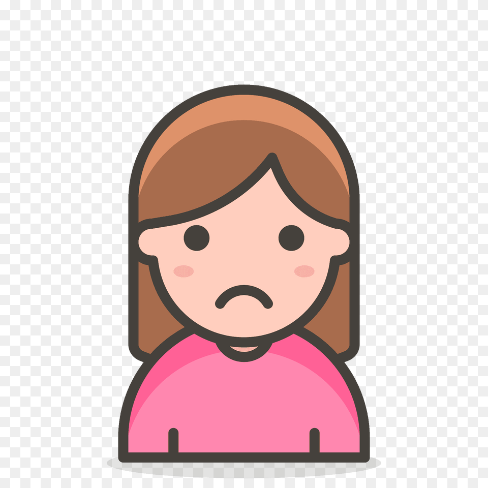 Woman Frowning Emoji Clipart, Baby, Person, Face, Head Free Transparent Png