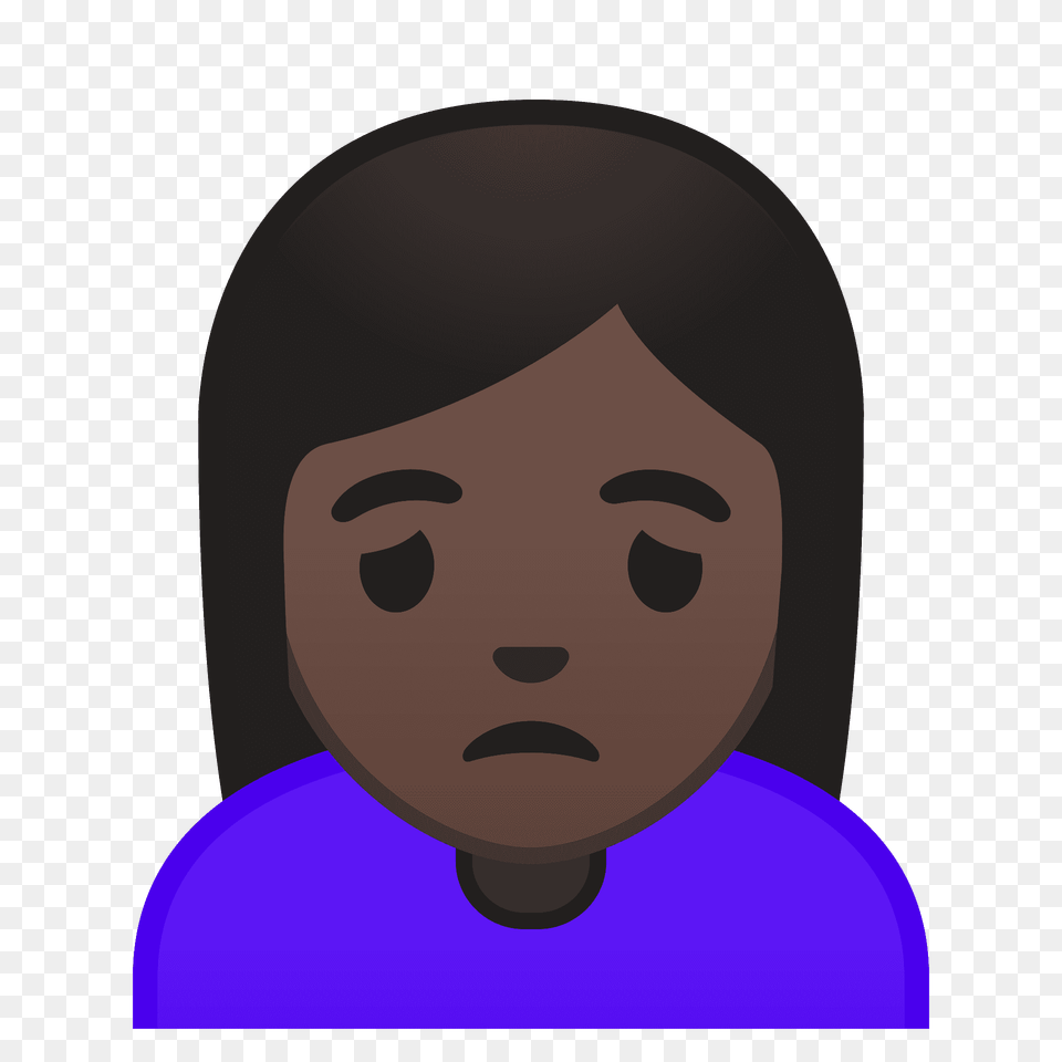 Woman Frowning Emoji Clipart, Face, Head, Person, Photography Free Png