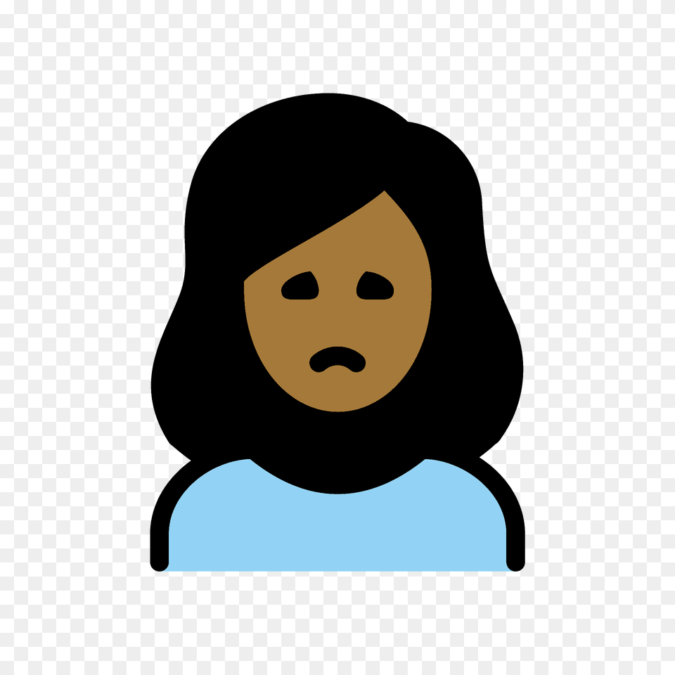 Woman Frowning Emoji Clipart, Clothing, Hood, Face, Head Free Png