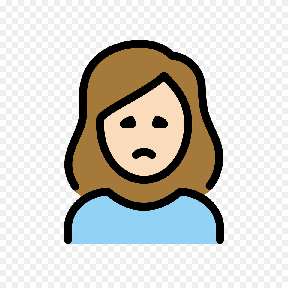 Woman Frowning Emoji Clipart, Clothing, Hat, Hood, Animal Free Png