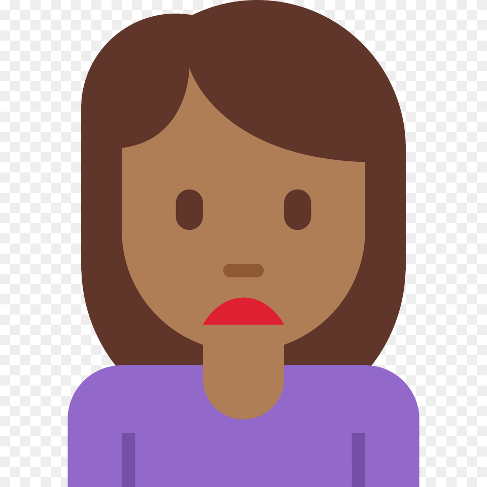 Woman Frowning Emoji Clipart, Cosmetics, Lipstick, Person, Face Free Transparent Png