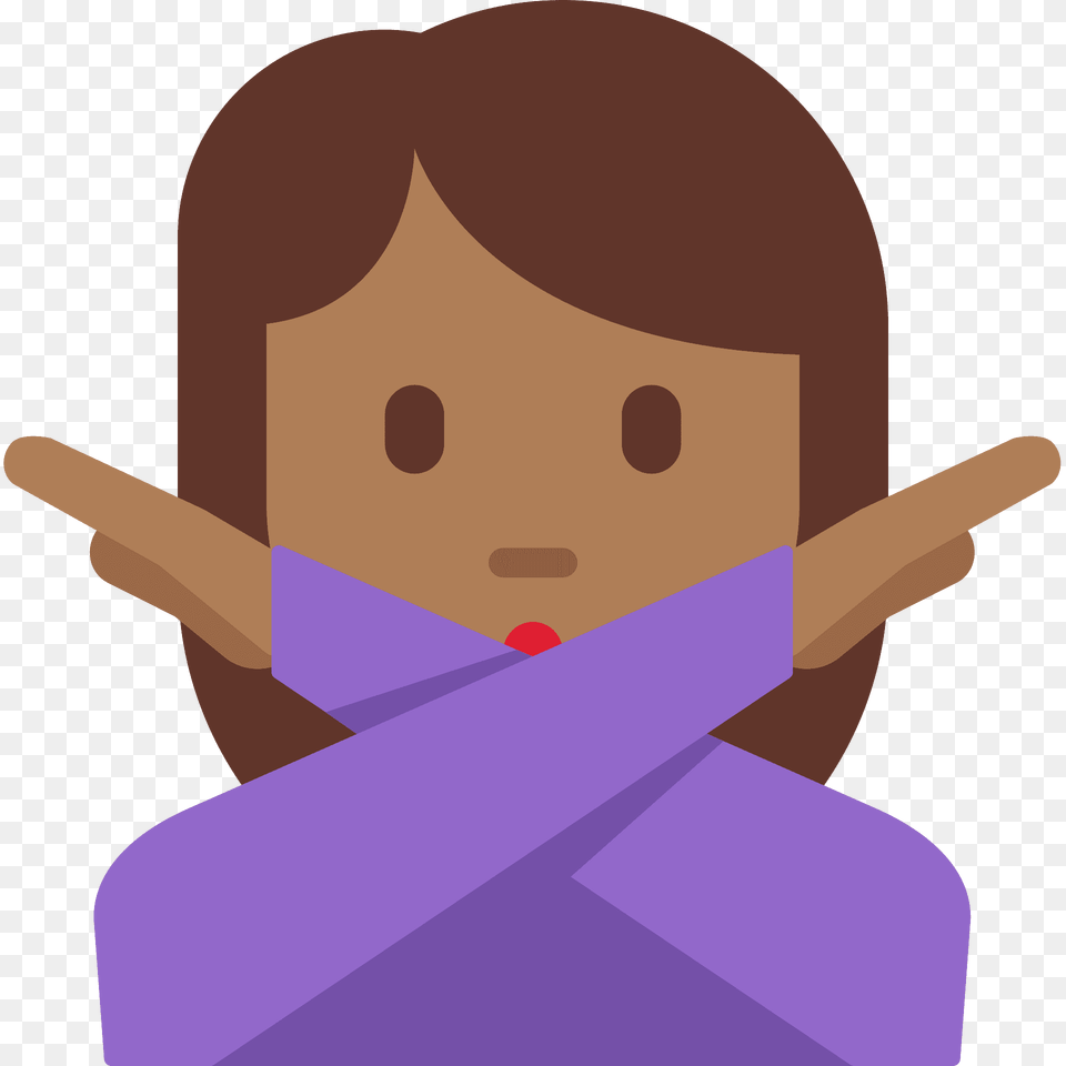 Woman Gesturing No Emoji Clipart, Person, Art Free Png Download