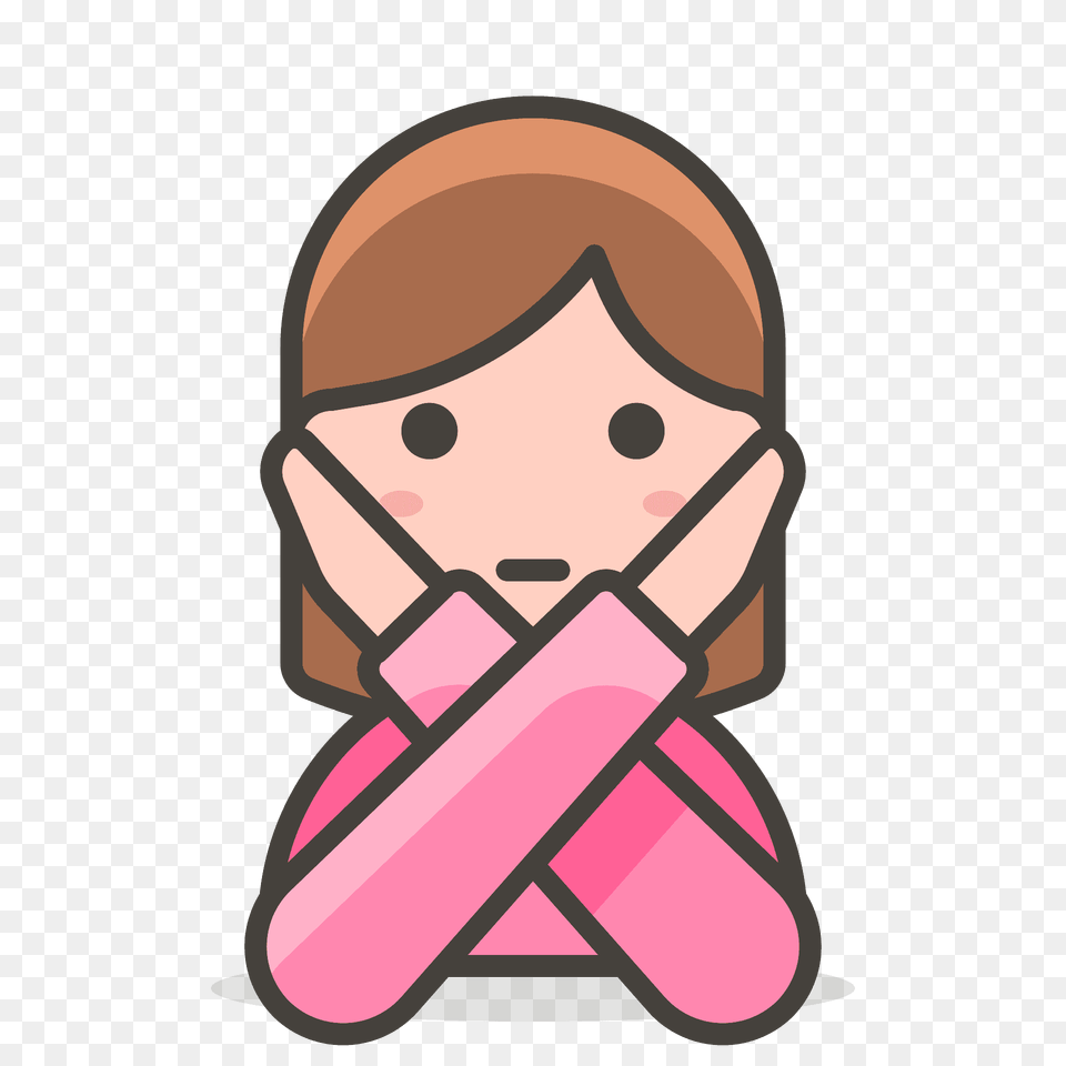 Woman Gesturing No Emoji Clipart, Cosmetics, Lipstick Free Png