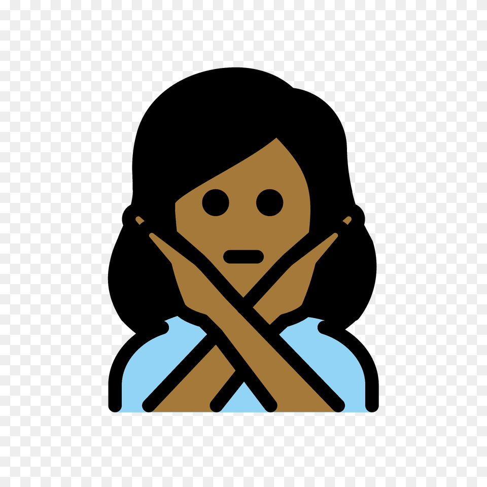 Woman Gesturing No Emoji Clipart, Photography, Person, People, Face Png Image