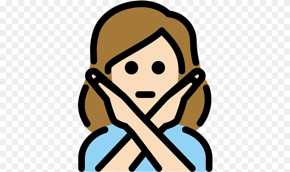 Woman Gesturing No Emoji Clipart Casal Emoticon, Photography, Baby, Person, Electronics Free Png Download