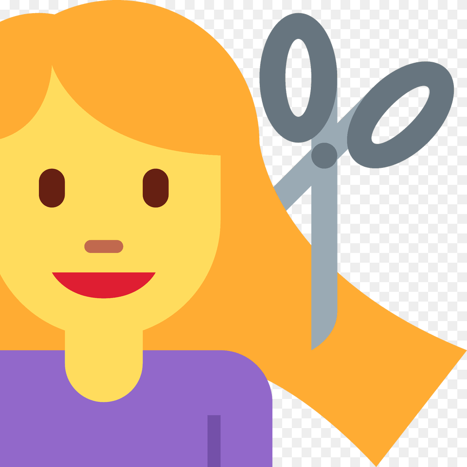 Woman Getting Haircut Emoji Clipart, Face, Head, Person Png Image