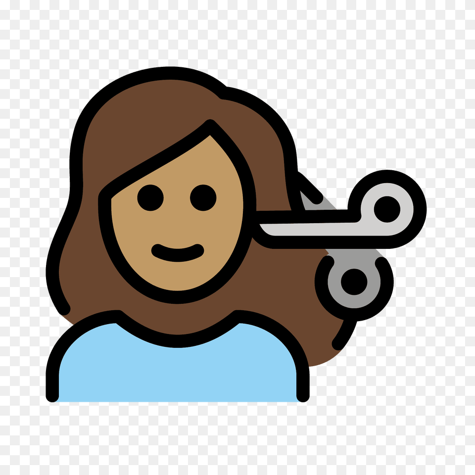 Woman Getting Haircut Emoji Clipart, Animal, Kangaroo, Mammal Free Png