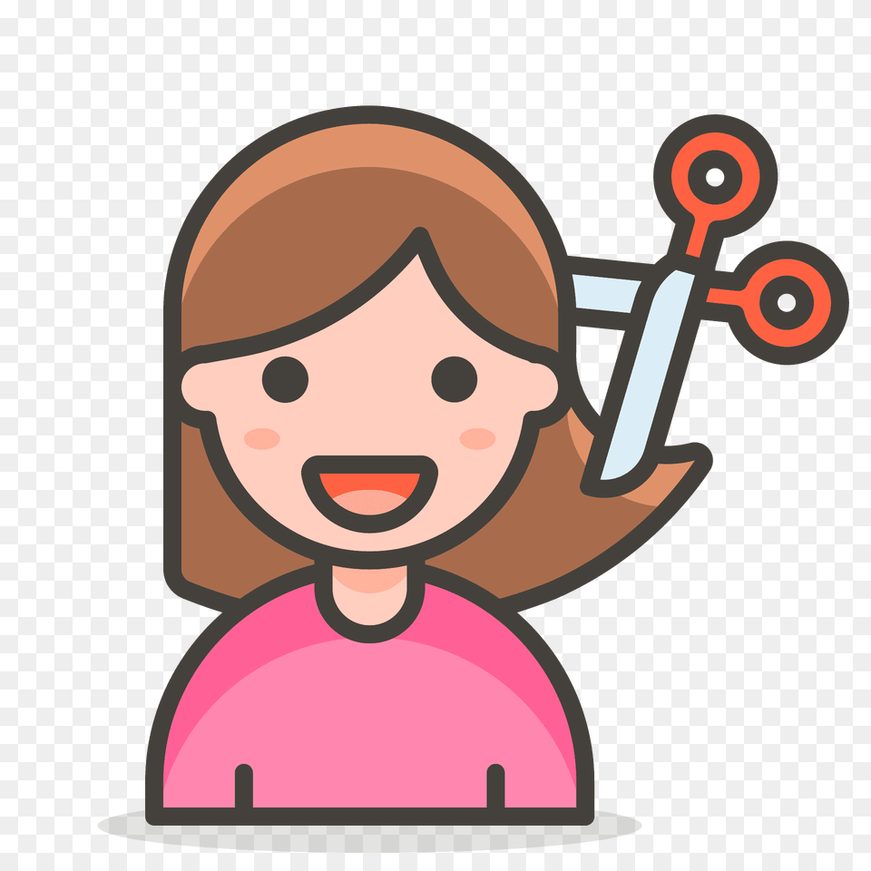 Woman Getting Haircut Emoji Clipart, Face, Head, Person Free Transparent Png