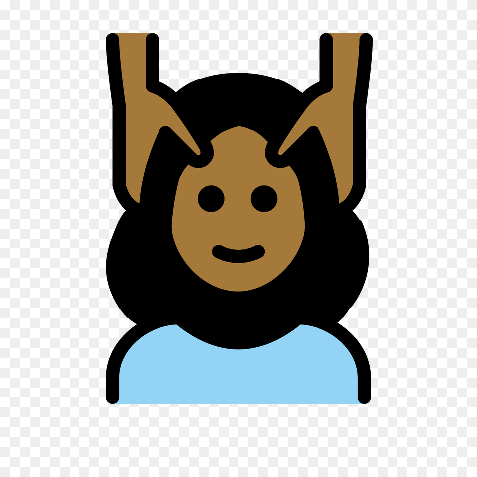 Woman Getting Massage Emoji Clipart, Snout, Animal, Kangaroo, Mammal Png Image