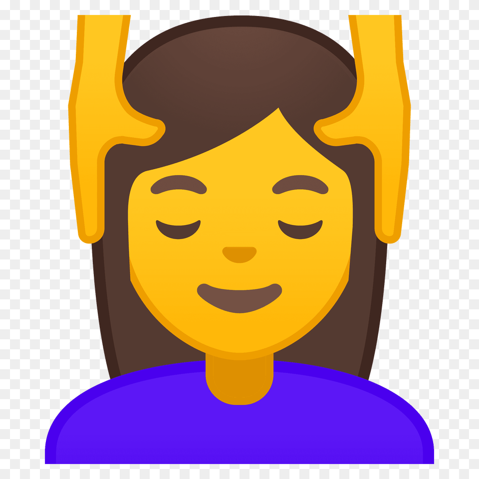 Woman Getting Massage Emoji Clipart, Face, Head, Person, Photography Png