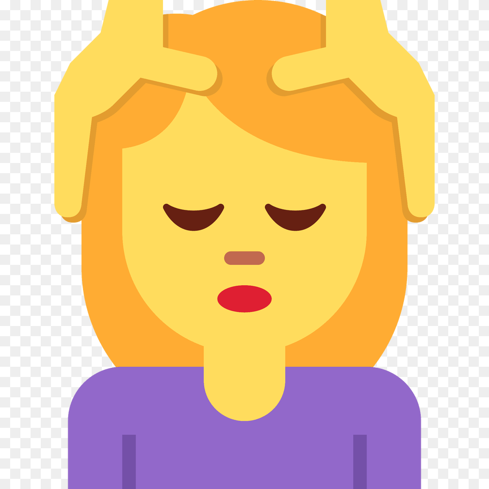 Woman Getting Massage Emoji Clipart, Baby, Person, Head, Photography Free Png Download