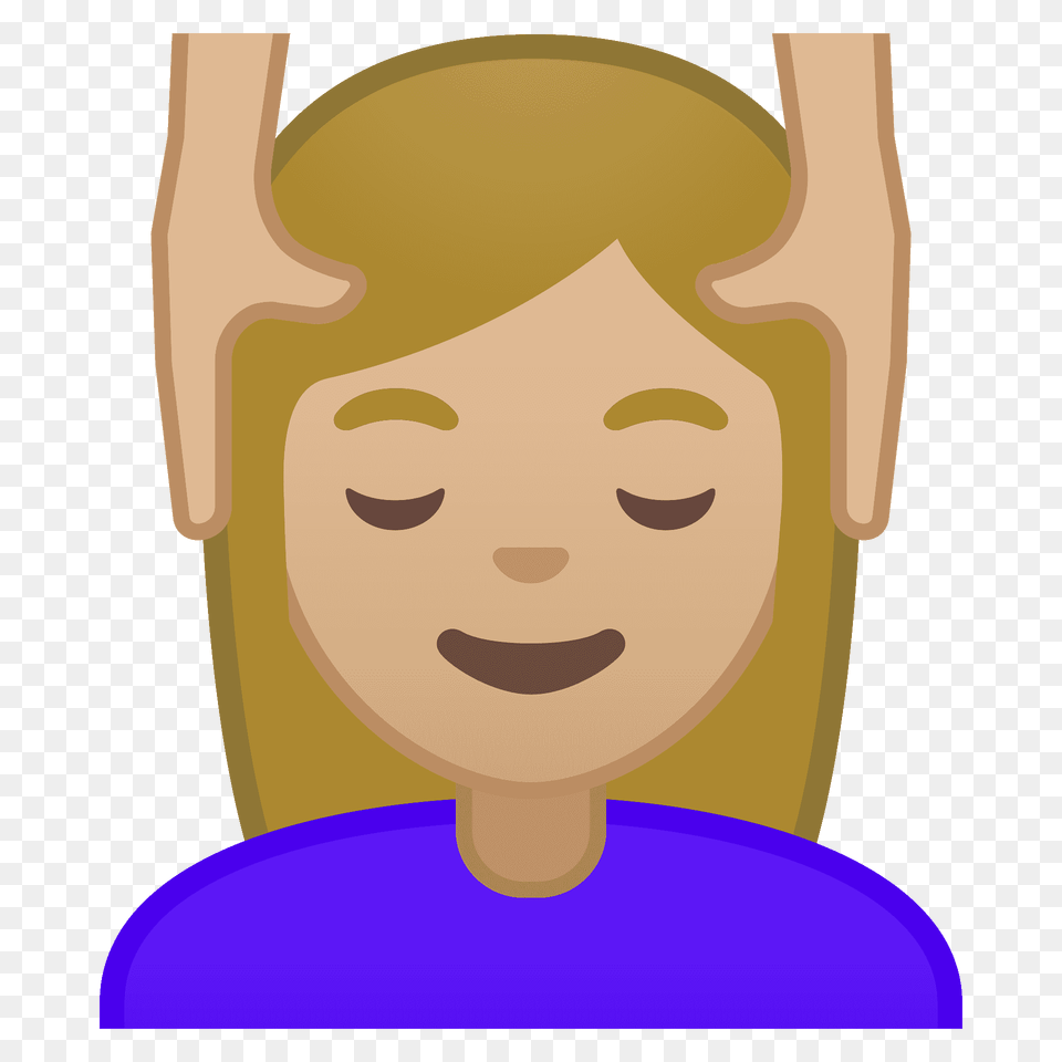 Woman Getting Massage Emoji Clipart, Photography, Face, Head, Portrait Free Transparent Png