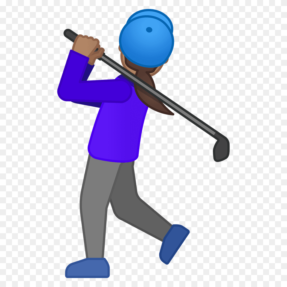 Woman Golfing Emoji Clipart, People, Person, Baseball, Sport Png Image