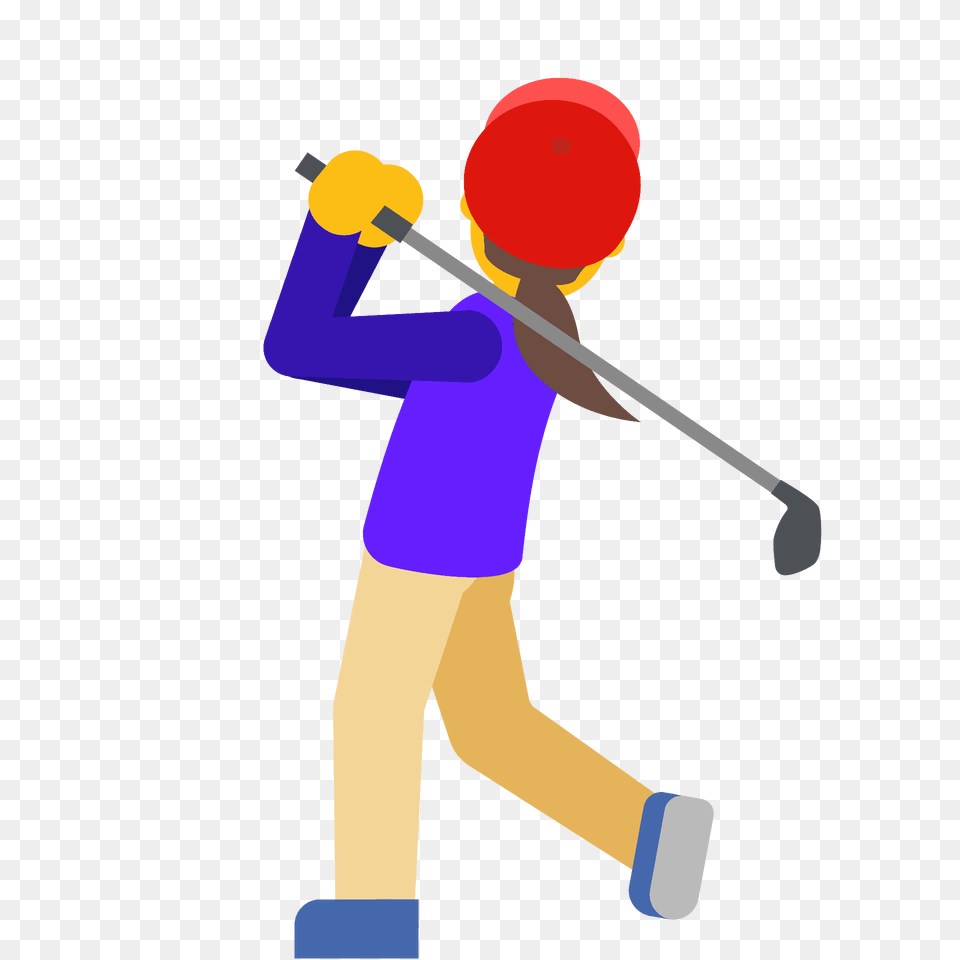 Woman Golfing Emoji Clipart, People, Person, Boy, Child Free Png