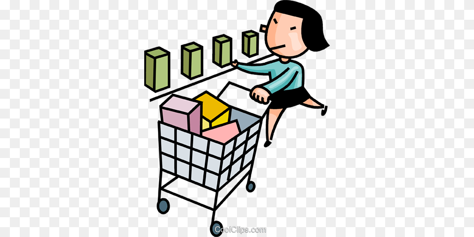 Woman Grocery Shopping Clip Art, Baby, Person, Face, Head Png Image