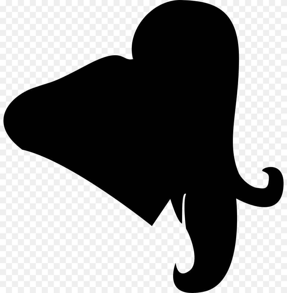 Woman Hair Black Shape Comments Icon, Clothing, Hat, Silhouette, Cowboy Hat Free Png