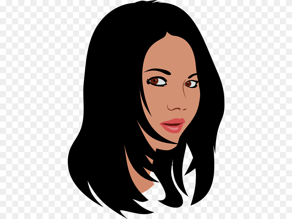 Woman Hair Clipart Black And White Collection, Face, Head, Person, Photography Free Transparent Png