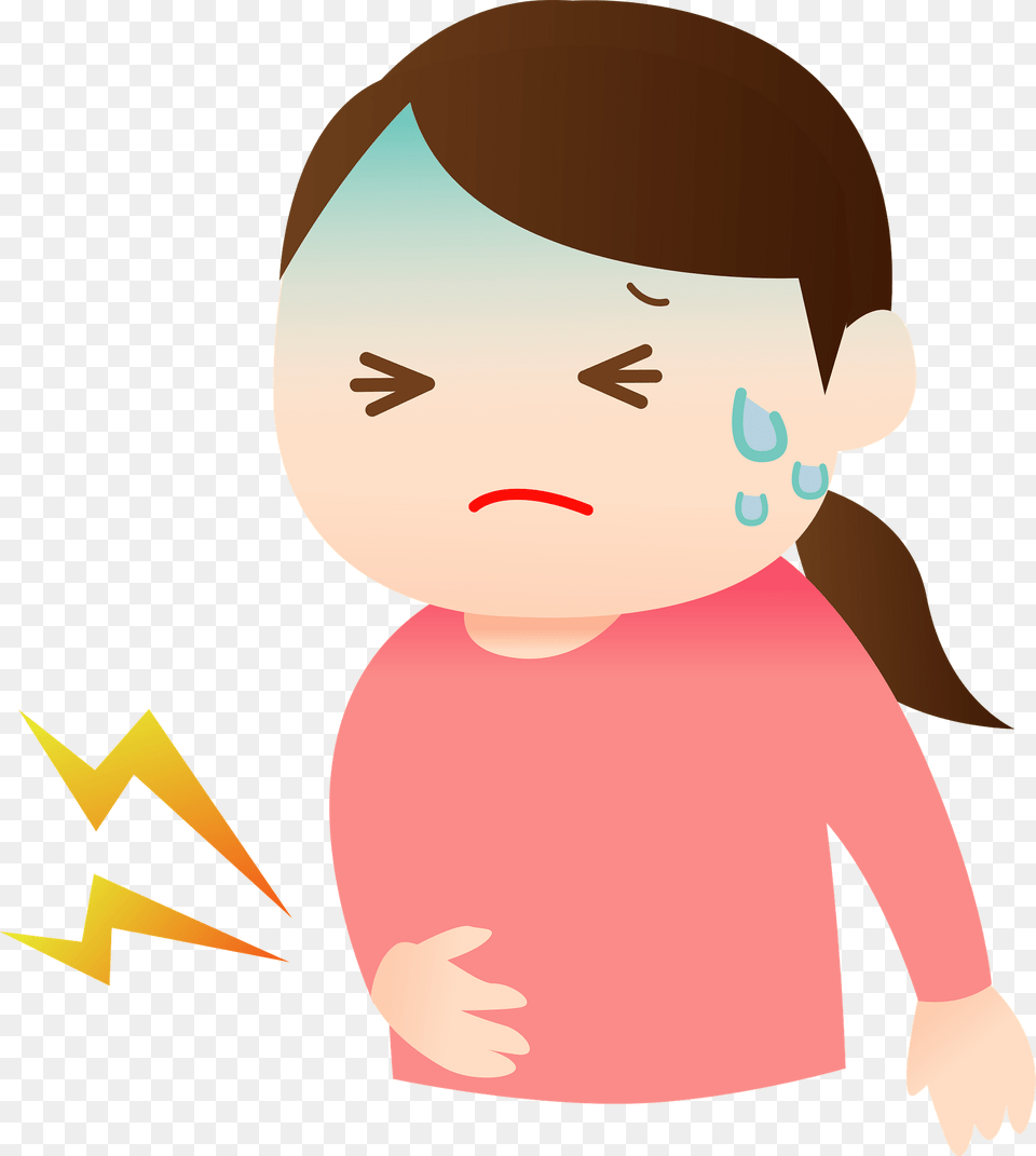 Woman Has A Stomachache Clipart, Head, Face, Portrait, Photography Free Png