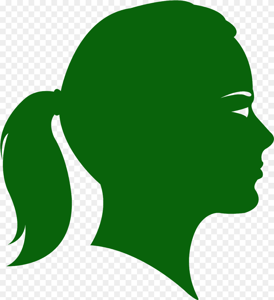Woman Head Pink Silhouette, Green, Person, Face, Body Part Png