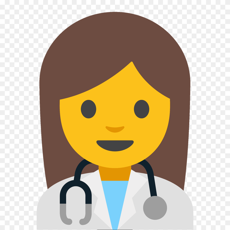 Woman Health Worker Emoji Clipart, Clothing, Coat, Lab Coat, Photography Png Image