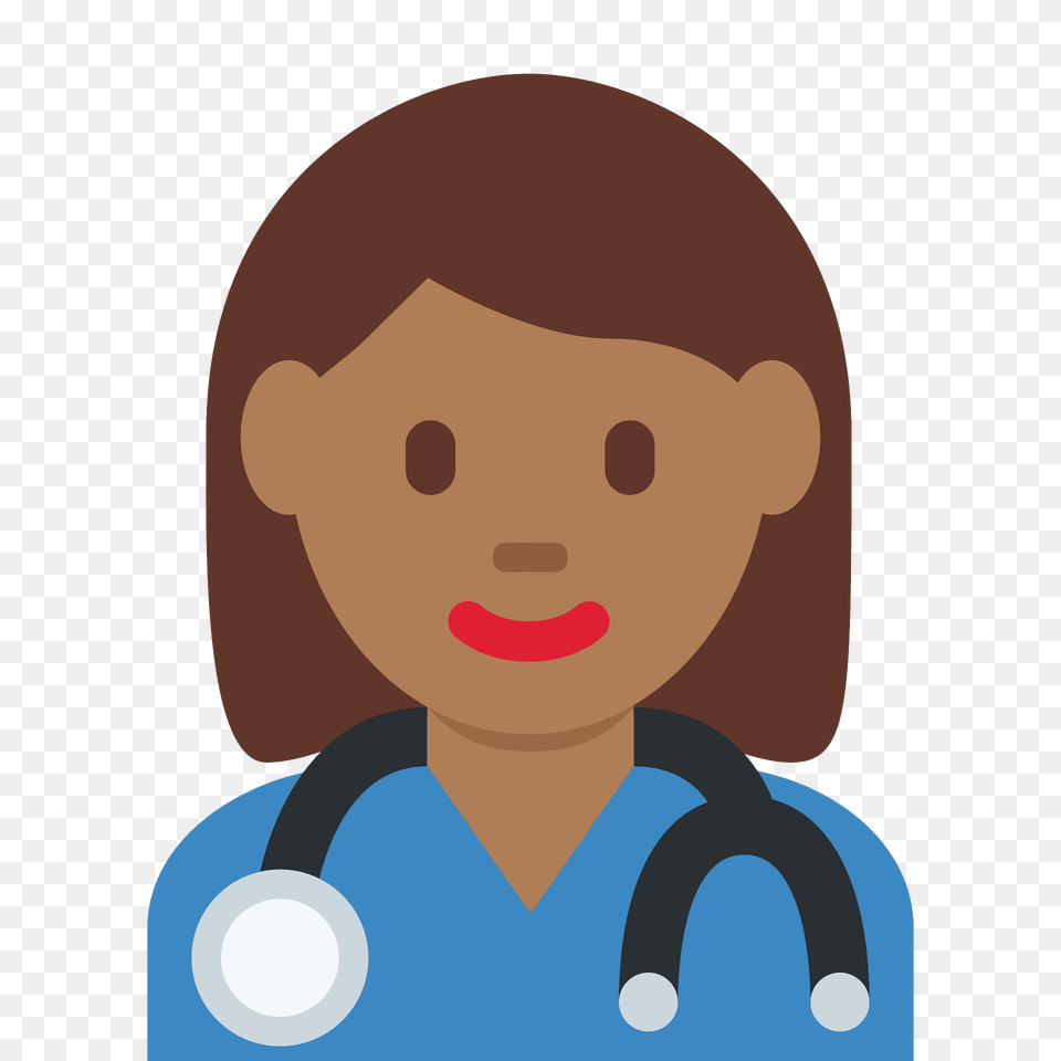 Woman Health Worker Emoji Clipart, Baby, Person, Photography, Face Free Png