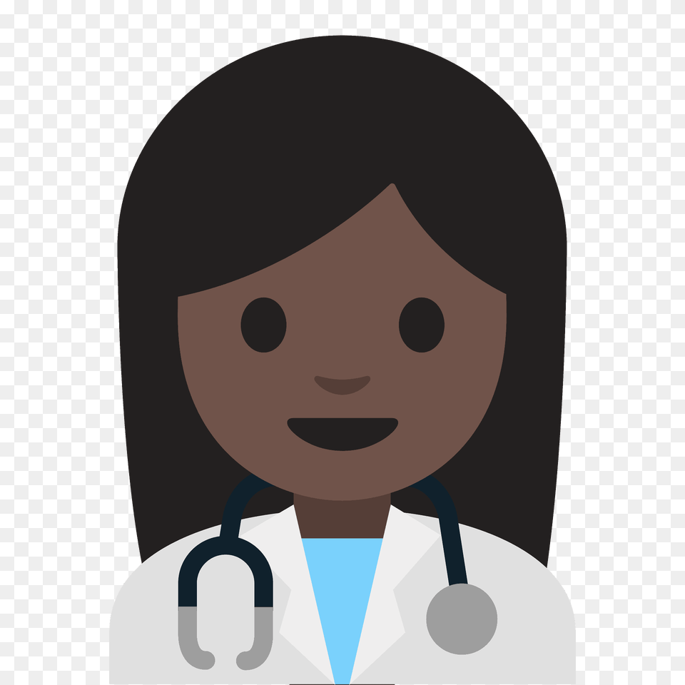 Woman Health Worker Emoji Clipart, Lab Coat, Clothing, Coat, Person Free Png