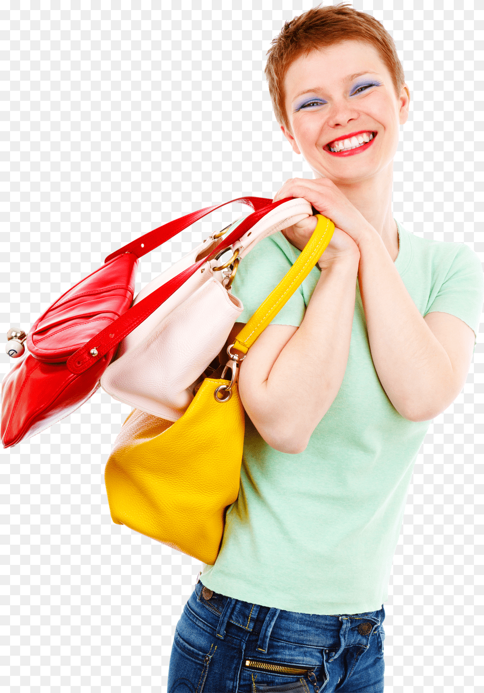 Woman Holding Handbag, Accessories, Bag, Purse, Face Free Png