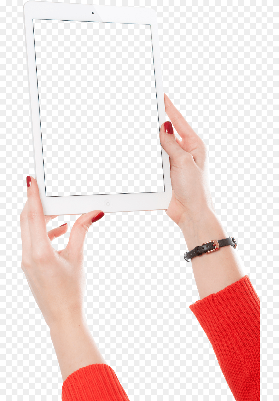 Woman Holding Ipad, Accessories, Tablet Computer, Bracelet, Computer Free Png Download