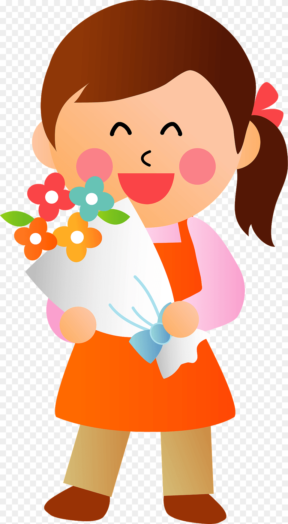 Woman In A Flower Shop Clipart, Art, Graphics, Face, Head Png