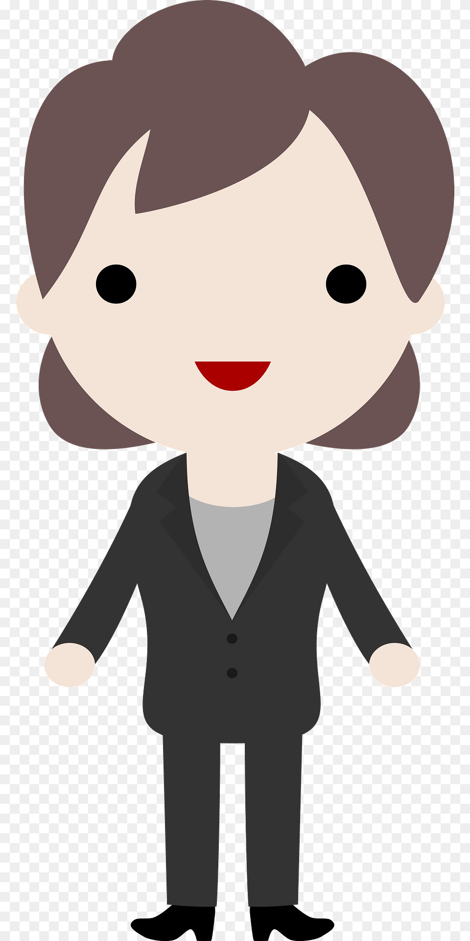Woman In A Suit Clipart, Person, Clothing, Formal Wear, Coat Png Image