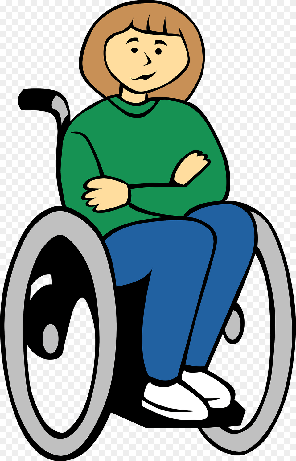 Woman In A Wheelchair After A Stroke Clipart, Chair, Furniture, Baby, Person Png