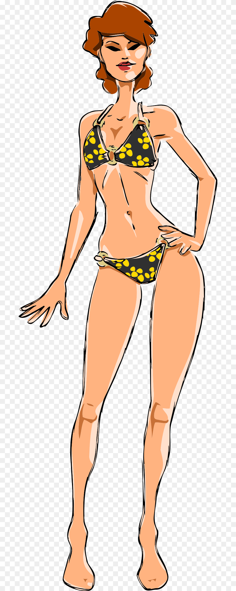 Woman In Bikini 3 Clip Arts Clip Art Of Women In Bikini, Clothing, Swimwear, Adult, Female Png Image