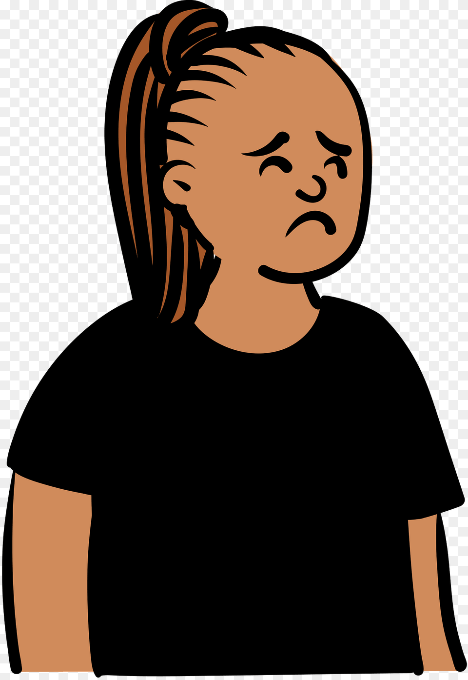 Woman In Black T Shirt Clipart, Clothing, Face, Head, Person Free Png Download