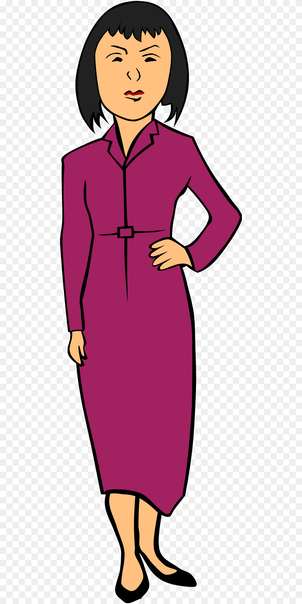 Woman In Fashion Clipart, Clothing, Sleeve, Dress, Long Sleeve Free Transparent Png