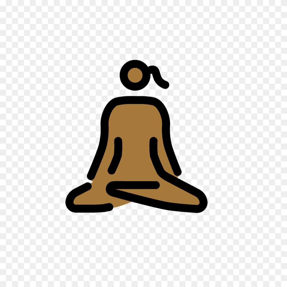 Woman In Lotus Position Emoji Clipart Png Image