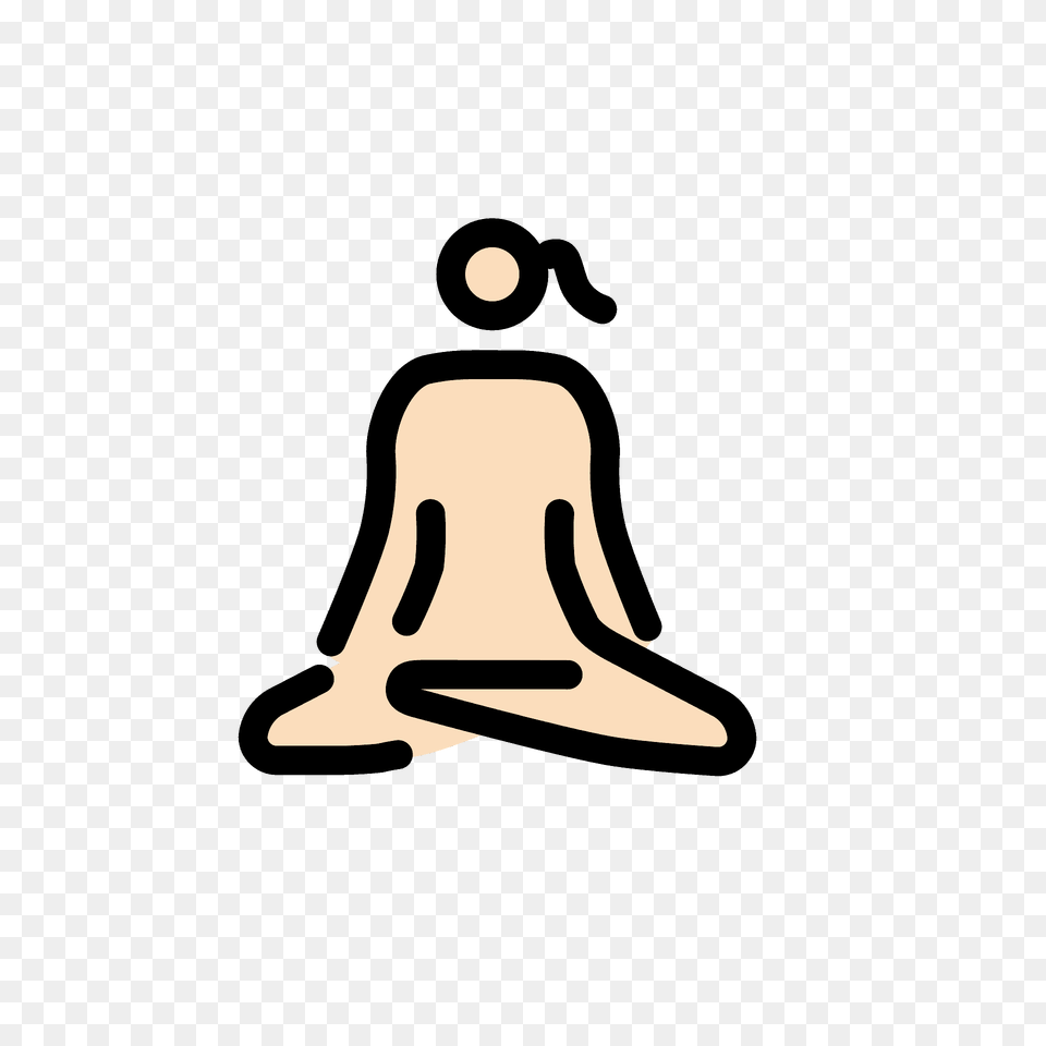 Woman In Lotus Position Emoji Clipart Png